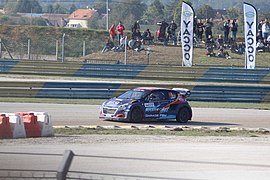 Samuel Peu, vainqueur en Supercar (Peugeot 208 I RX).