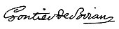 signature de Guillaume Gontier de Biran