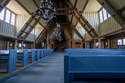 Solbergs kyrka, interiör.