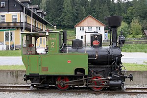 Die „Stainz“ beim Bahnhofsfest im August 2006 in Murau.