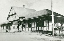 The old CPR station in Schreiber, circa 1884.
