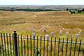 Black face marking the spot where Custer fell