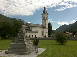 The former parish church in Čepovan
