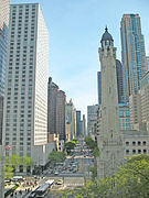 View of Water Tower's place on Magnificent Mile