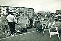 Image 30A journalist works on location at the Loma Prieta Earthquake in San Francisco's Marina District October 1989. (from Broadcast journalism)