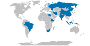 De fem BRICS-länderna