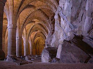 Les souterrains du château de Chillon.