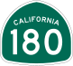 State Route 180 marker