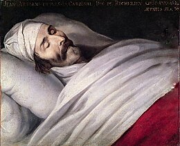 Le cardinal de Richelieu sur son lit de mort, par Philippe de Champaigne, 1642