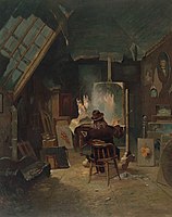 Samuel Marsden Brookes in His Studio, 1876