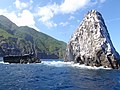 Diamond Rock, with Well's Bay behind it