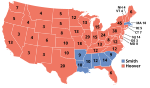 Electoral map, 1928 election