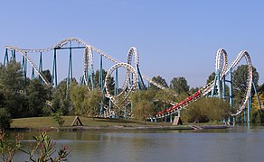 Attraction « Goudurix », parc Astérix.