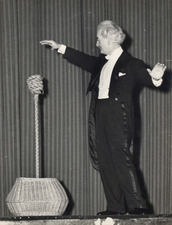 Harry Blackstone Sr. on stage c. 1948