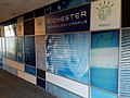 Decorative wall in the IBM facility in Rochester, Minnesota, newly renamed to Rochester Technology Campus.