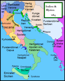 Description de l'image Italy and Illyria 1084 AD-sv.png.