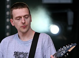 Джастин Бродрик в составе Jesu на фестивале Primavera Sound в 2009 году