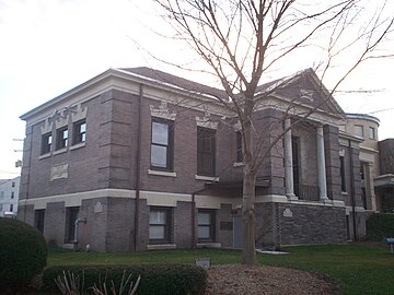 Original Carnegie building of the Kent Free Library, 2006. Photo used by Encyclopedia Britannica