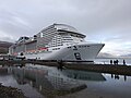 Le MSC Meraviglia à Akureyri en Islande.