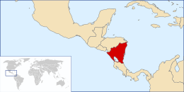 Nicaragua - Localizzazione