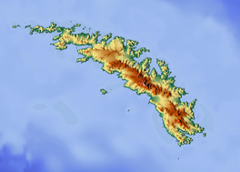 Map showing the location of Cook Glacier