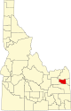 State map highlighting Madison County