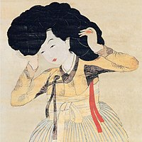 Korean traditional wig (gache)