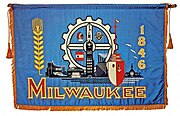 Final design adopted by Milwaukee, as hung in the Common Council chamber