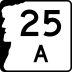Route 25A marker