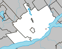 Location within Quebec TE.