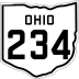 State Route 234 marker