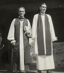 Two bishops in robes