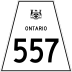 Highway 557 marker