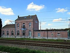 Bâtiment de la gare en 2013.