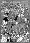 La Caverne du spleen Illustration pour The Rape of Lock d'Alexander Pope (1896).