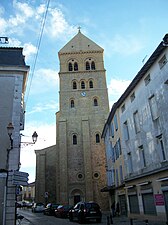 Le clocher de la collégiale Saint-Pierre de Saint-Gaudens.