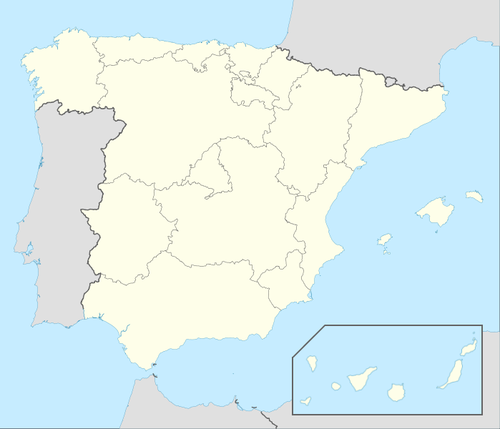 Primera División de España 1961-62 está ubicado en España