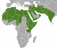 Distribución da hiena raiada