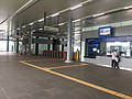 The KTM counter and the entrance to the KTM station area from the common concourse.