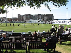 A view of the County Ground, Hove.