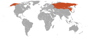 Aire de répartition de Sorex tundrensis