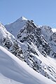 View from the Nova Stoba hut to the Valisera mountain (2,716 m) of the western silvretta in the Montafon