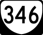 State Route 346 marker