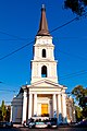 The belltower and the main entrance