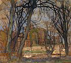Spring Sun (Lentezon): Castle Ruin: Brederode, c. 1909–1910, oil on masonite, 62 × 72 cm, ダラス美術館