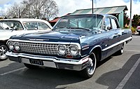 New Zealand-assembled 1963 Chevrolet Impala. Only 4-door sedans were assembled in New Zealand.