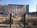 Publicity pavilion in the planned central space