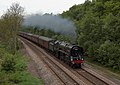 70013 mit Sonderzug nach Watford Junction nahe Clay Cross (Mai 2011)