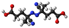 Ball-and-stick model of the ACPA molecule