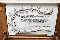Memorial plaque to the Parminters